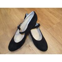 Menkes Black Suede Flamenco Shoe