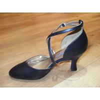 Black Capezio Cross-strap Ballroom Shoe